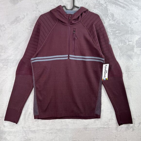 Smartwool Other - Smartwool Intraknit Active Full Zip Merino Jacket Men's M Maroon Quick Dry Hike